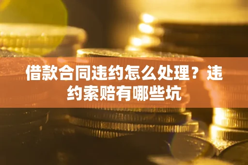济南借款合同违约怎么处理？违约索赔有哪些坑