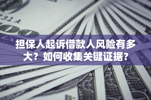 济南担保人起诉借款人风险有多大？如何收集关键证据？