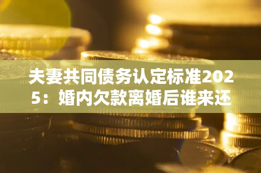 济南夫妻共同债务认定标准2025:婚内欠款离婚后谁来还? 济南夫妻共同债务认定标准2025:婚内欠款离婚后谁来还?