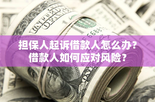 济南担保人起诉借款人怎么办？借款人如何应对风险？